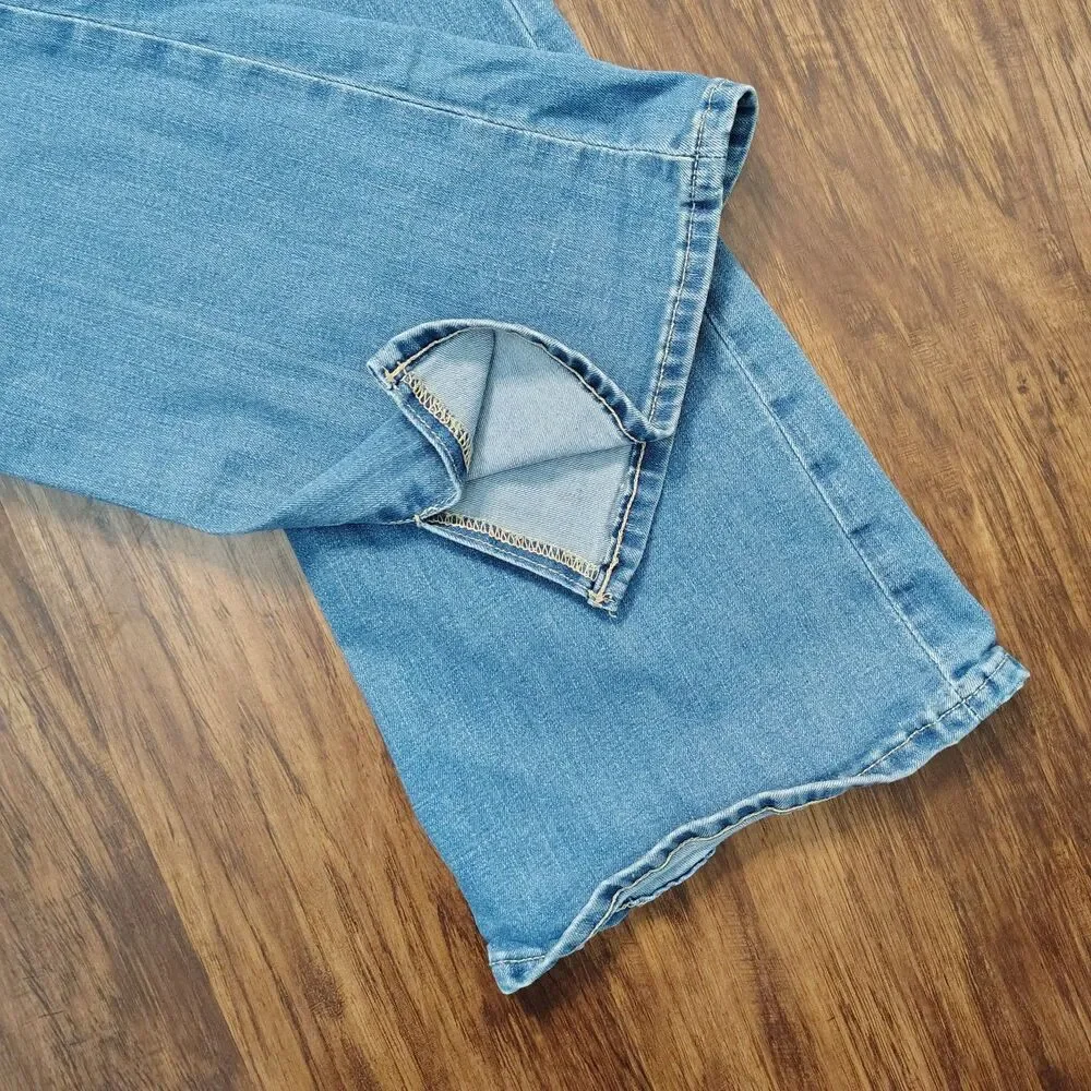 GAP 70's Flare High Rise Sz 18 Tween Girls Light Wash Stretch Jeans